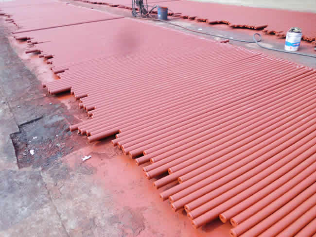 網(wǎng)架桿件噴漆后