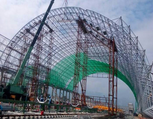 越南河靜電廠煤棚網(wǎng)架工程