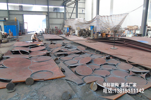 網(wǎng)架焊接球下料車間