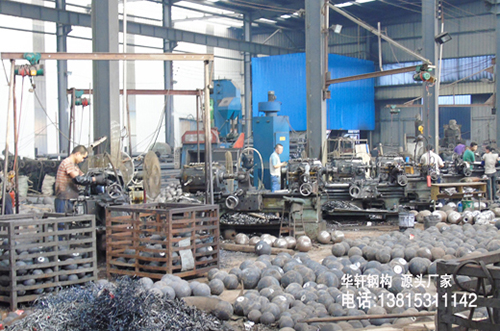 網(wǎng)架配件螺栓球車間